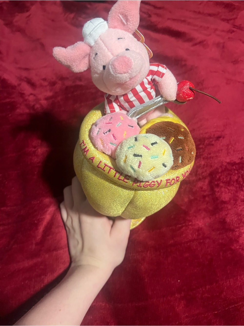 Official Disney store piglet icecream sweet shoppe plush